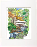Fallingwater Iconic View, Fall Print