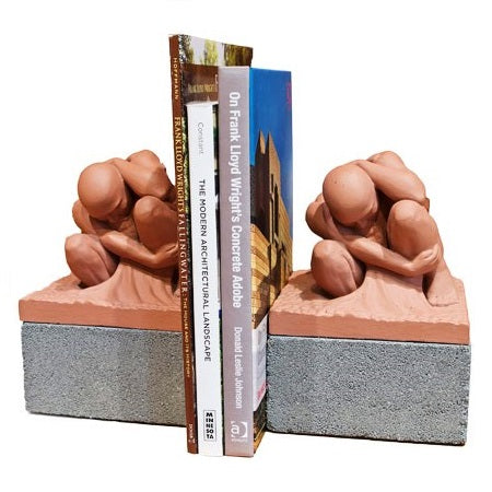 Boulder Sculpture Bookends