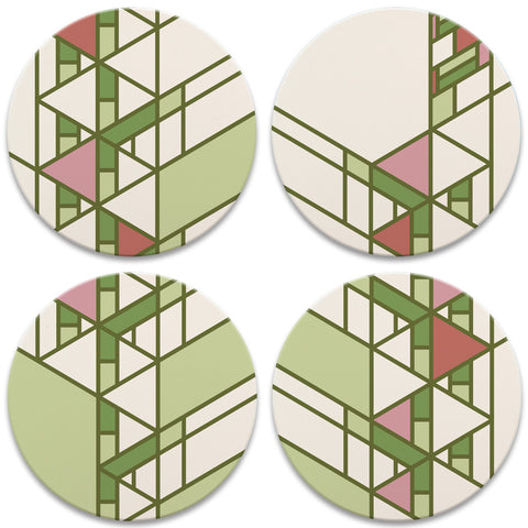 Hollyhock House Coasters