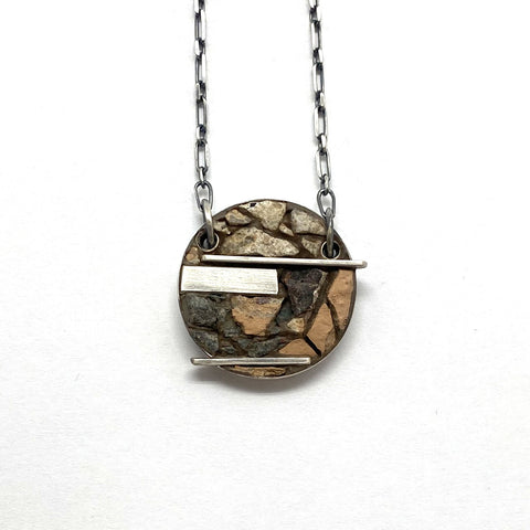 Fallingwater Concrete Pendant Medium