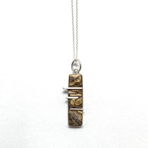 Fallingwater Concrete Pendant Small Rectangle