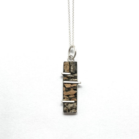 Fallingwater Concrete Pendant Small Rectangle