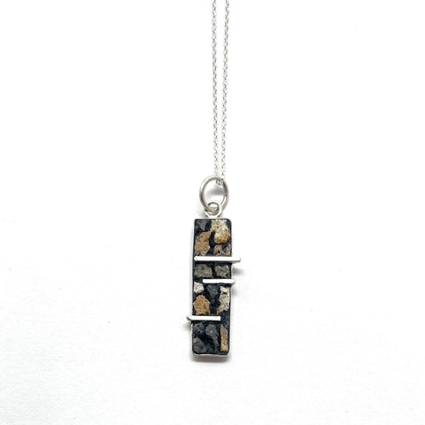 Fallingwater Concrete Pendant Small Rectangle