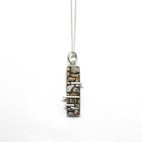 Fallingwater Concrete Pendant Small Rectangle