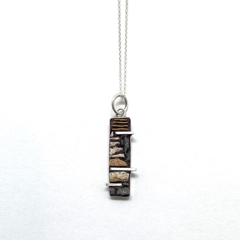 Fallingwater Concrete Pendant Small Rectangle