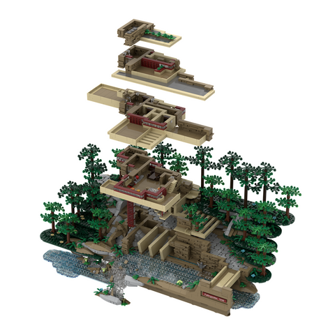 Falling water online lego set