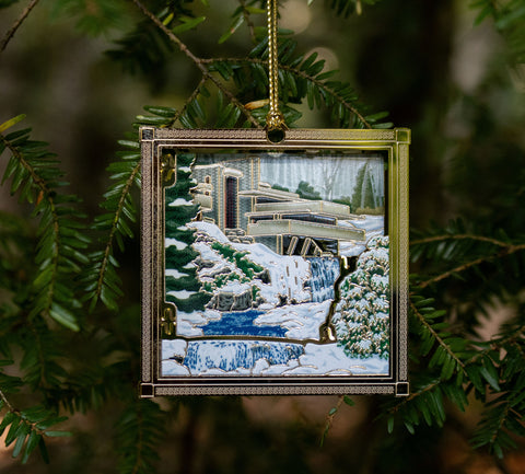 NEW! Fallingwater Winter Ornament