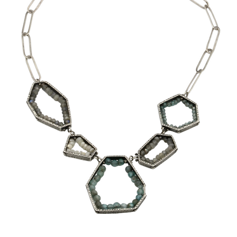 Geometric Geodes Necklace