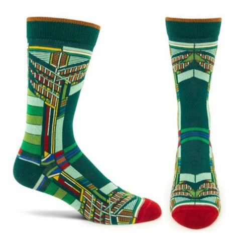 Men's Sumac Window Socks (Green)