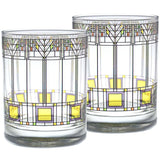 Tree of Life Set of 2, Double Old Fashion Glasses