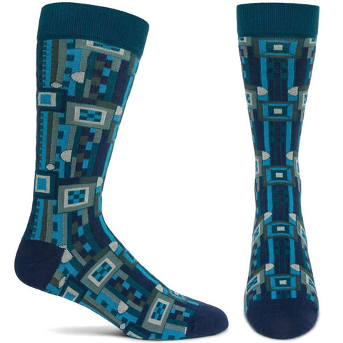 Men's Saguaro Socks (Navy)